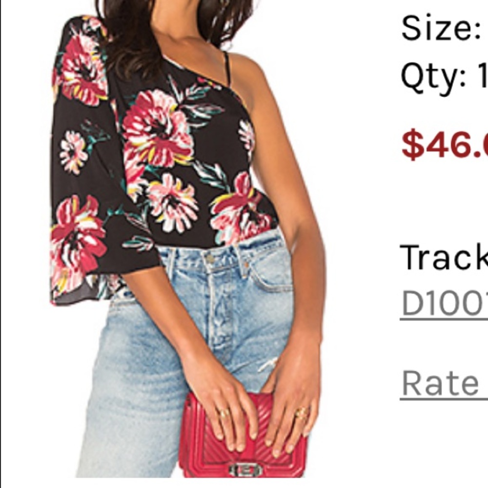 One shoulder top from Revolve